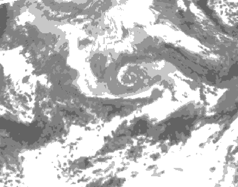 GDPS total cloud 048 hour forecast chart for Canada based on 2026/04/13 0000Z data