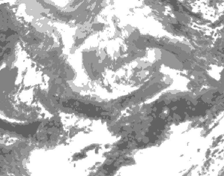 GDPS total cloud 060 hour forecast chart for Canada based on 2026/04/13 0000Z data
