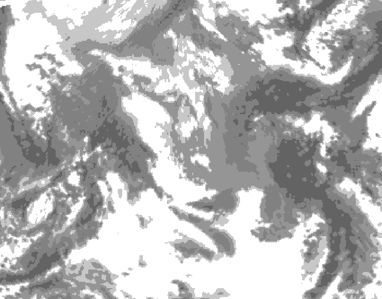 GDPS total cloud 186 hour forecast chart for Canada based on 2026/04/13 0000Z data