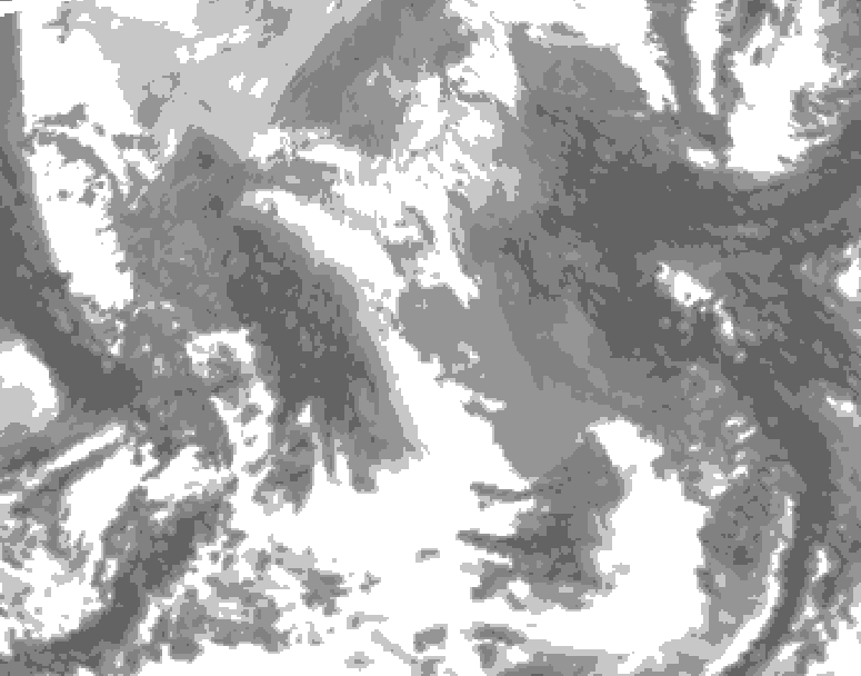 GDPS total cloud 198 hour forecast chart for Canada based on 2026/04/13 0000Z data