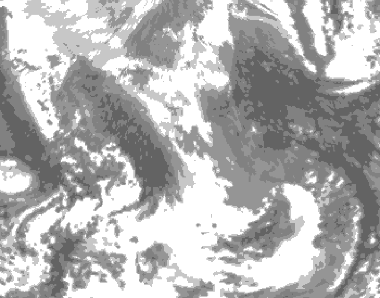 GDPS total cloud 204 hour forecast chart for Canada based on 2026/04/13 0000Z data
