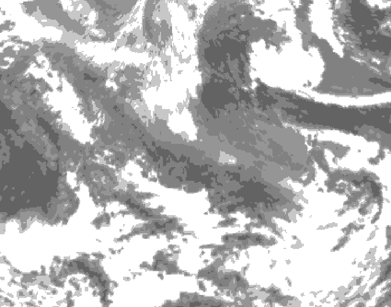 GDPS total cloud 234 hour forecast chart for Canada based on 2026/04/13 0000Z data