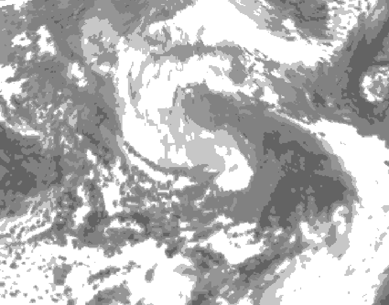 GDPS total cloud 006 hour forecast chart for Canada based on 2026/04/13 1200Z data