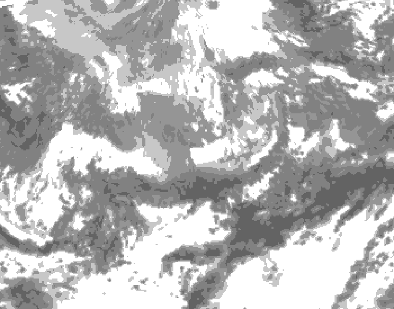 GDPS total cloud 060 hour forecast chart for Canada based on 2026/04/13 1200Z data