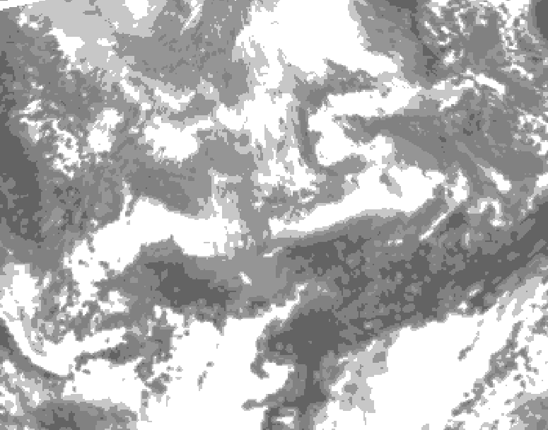 GDPS total cloud 072 hour forecast chart for Canada based on 2026/04/13 1200Z data