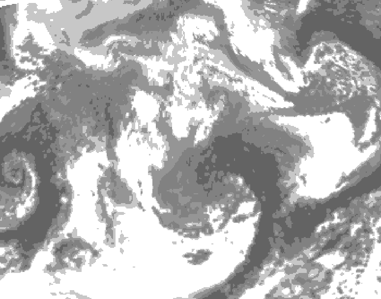 GDPS total cloud 138 hour forecast chart for Canada based on 2026/04/13 1200Z data