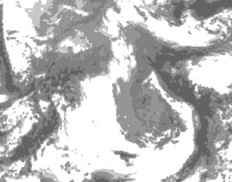 GDPS total cloud 168 hour forecast chart for Canada based on 2026/04/13 1200Z data