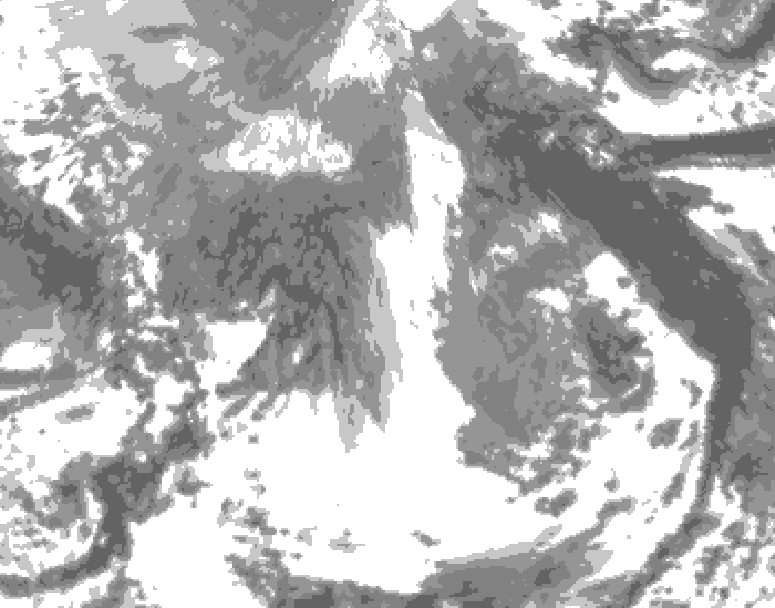 GDPS total cloud 186 hour forecast chart for Canada based on 2026/04/13 1200Z data