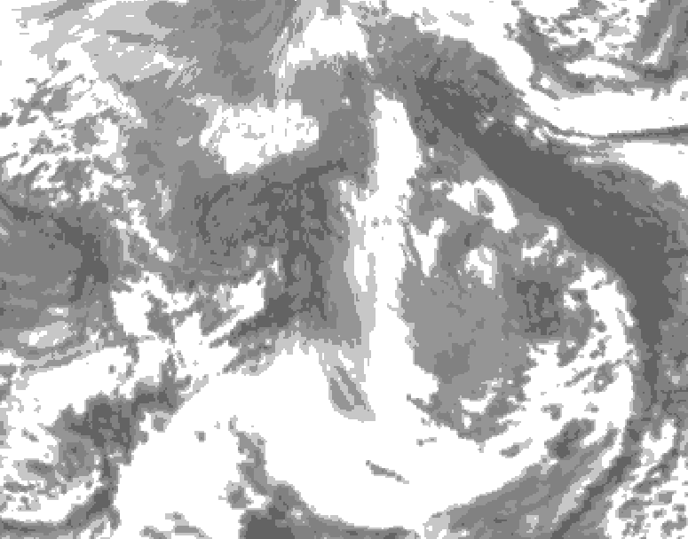 GDPS total cloud 192 hour forecast chart for Canada based on 2026/04/13 1200Z data