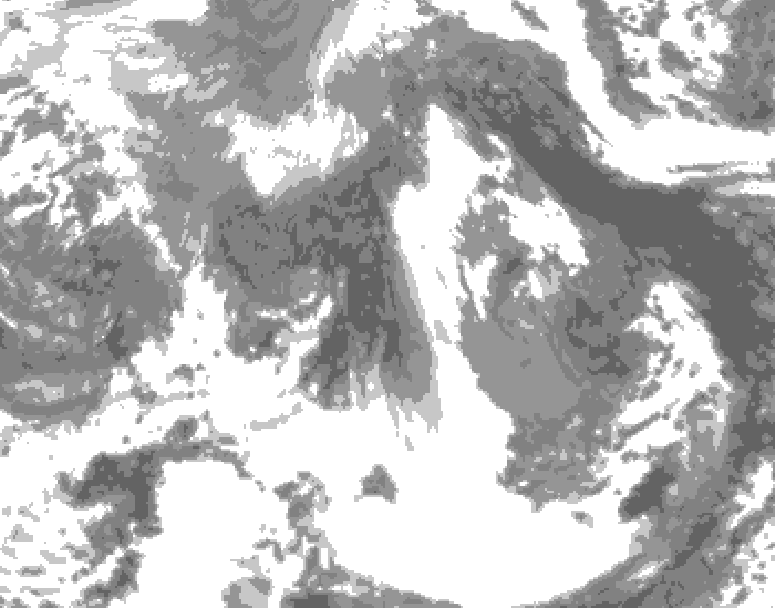 GDPS total cloud 198 hour forecast chart for Canada based on 2026/04/13 1200Z data