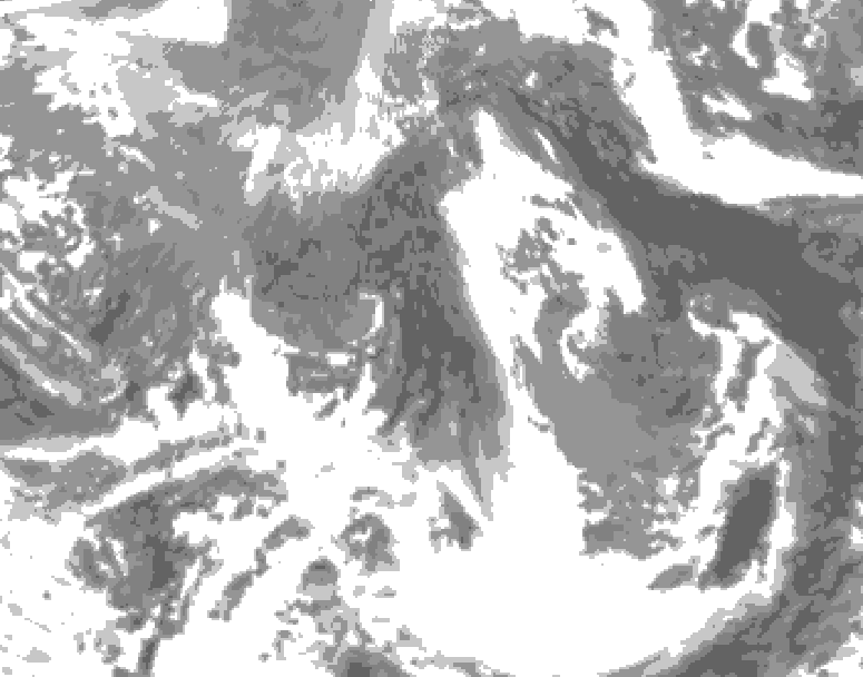 GDPS total cloud 204 hour forecast chart for Canada based on 2026/04/13 1200Z data