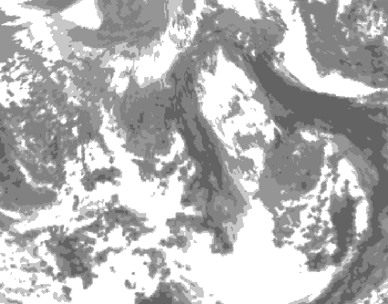 GDPS total cloud 210 hour forecast chart for Canada based on 2026/04/13 1200Z data