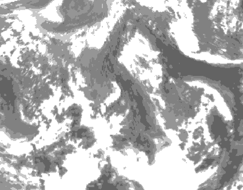 GDPS total cloud 216 hour forecast chart for Canada based on 2026/04/13 1200Z data