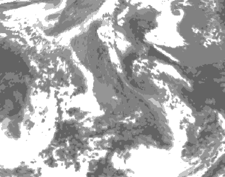 GDPS total cloud 234 hour forecast chart for Canada based on 2026/04/13 1200Z data