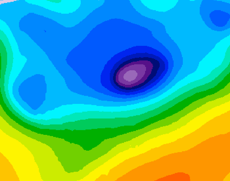 GDPS 500 millibar geopotential height 024 hour forecast chart for Canada based on 2026/04/14 0000Z data