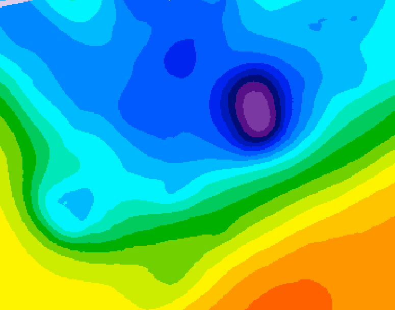 GDPS 500 millibar geopotential height 048 hour forecast chart for Canada based on 2026/04/14 0000Z data
