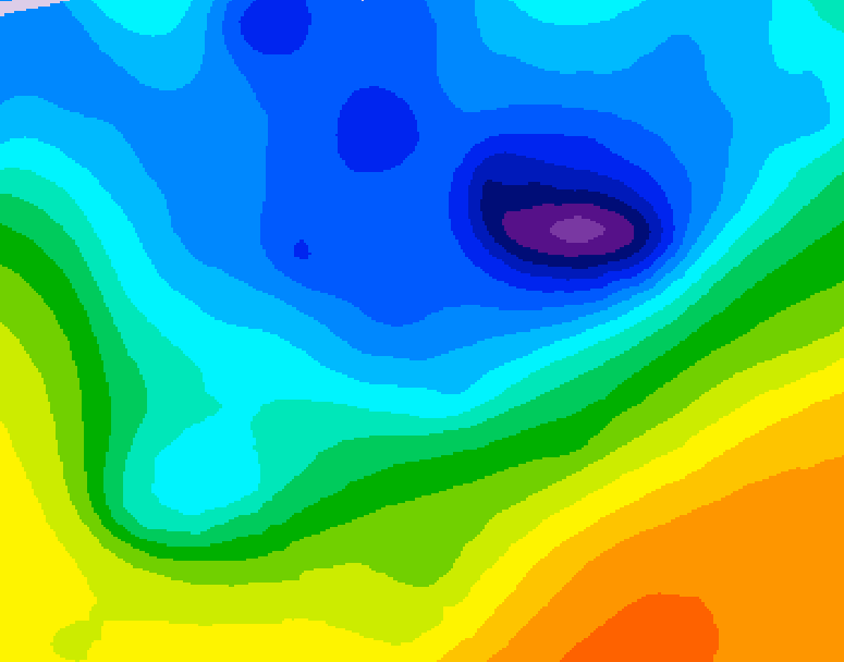 GDPS 500 millibar geopotential height 060 hour forecast chart for Canada based on 2026/04/14 0000Z data