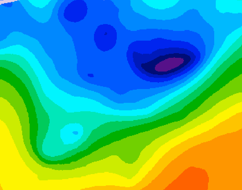 GDPS 500 millibar geopotential height 066 hour forecast chart for Canada based on 2026/04/14 0000Z data
