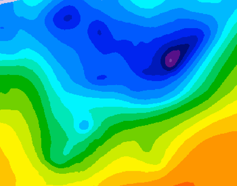 GDPS 500 millibar geopotential height 078 hour forecast chart for Canada based on 2026/04/14 0000Z data