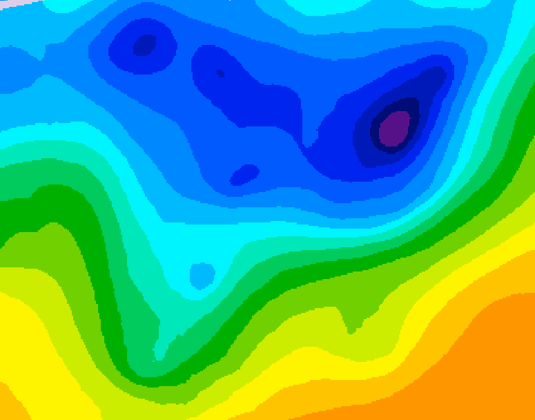 GDPS 500 millibar geopotential height 084 hour forecast chart for Canada based on 2026/04/14 0000Z data