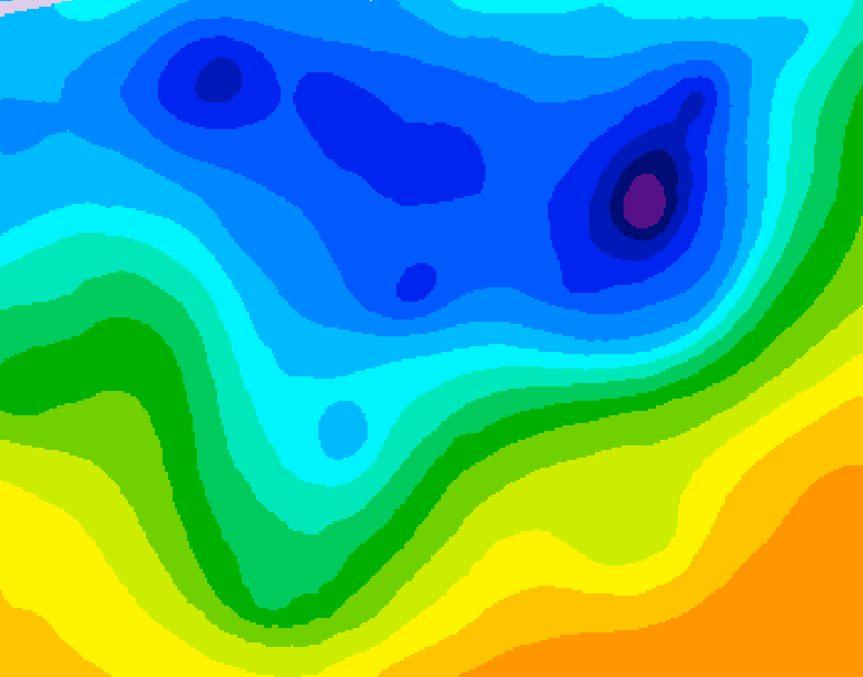 GDPS 500 millibar geopotential height 090 hour forecast chart for Canada based on 2026/04/14 0000Z data