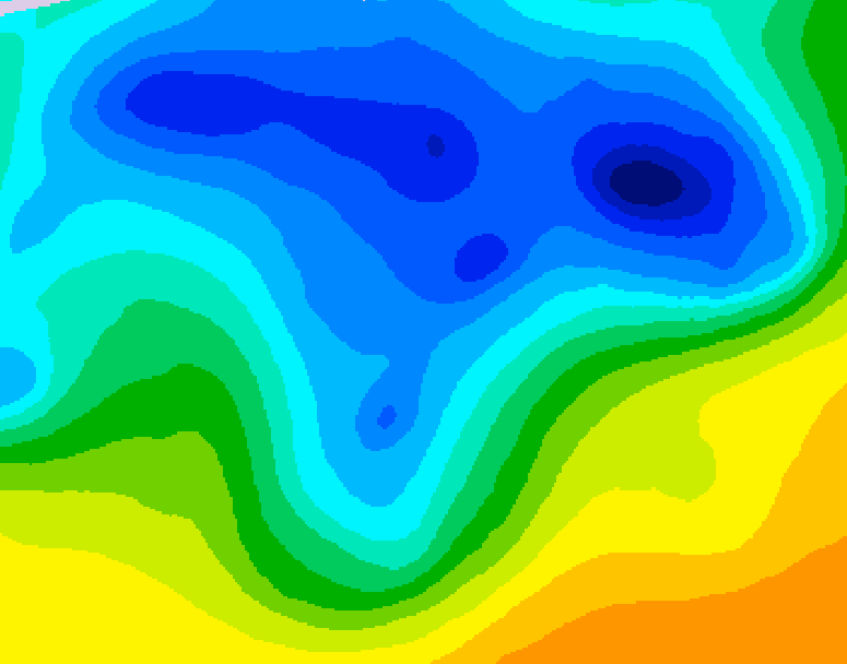 GDPS 500 millibar geopotential height 108 hour forecast chart for Canada based on 2026/04/14 0000Z data