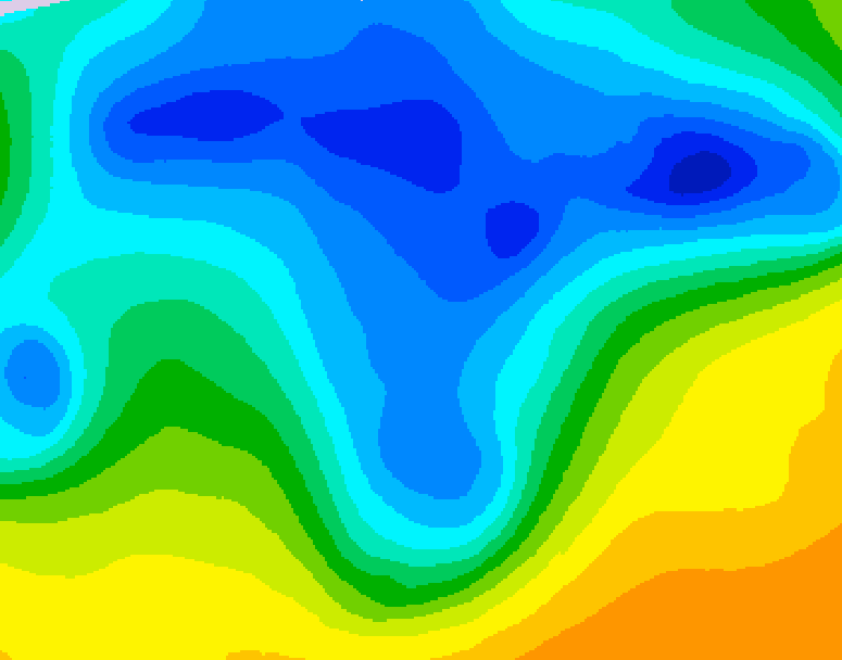 GDPS 500 millibar geopotential height 120 hour forecast chart for Canada based on 2026/04/14 0000Z data