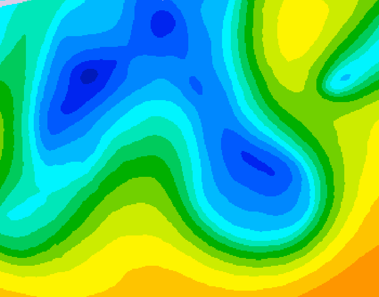 GDPS 500 millibar geopotential height 162 hour forecast chart for Canada based on 2026/04/14 0000Z data