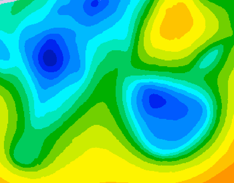 GDPS 500 millibar geopotential height 180 hour forecast chart for Canada based on 2026/04/14 0000Z data