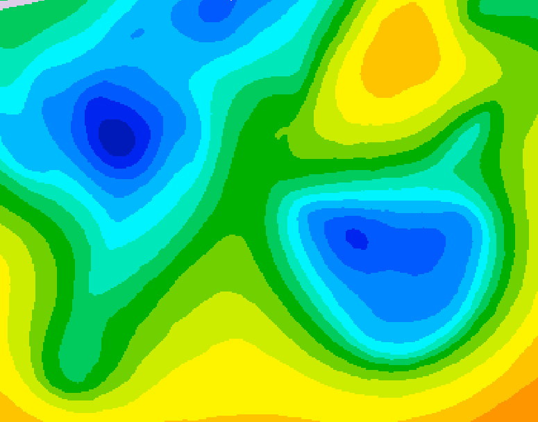 GDPS 500 millibar geopotential height 186 hour forecast chart for Canada based on 2026/04/14 0000Z data