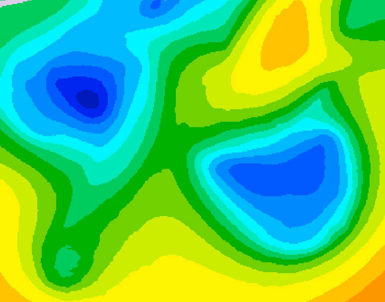 GDPS 500 millibar geopotential height 192 hour forecast chart for Canada based on 2026/04/14 0000Z data