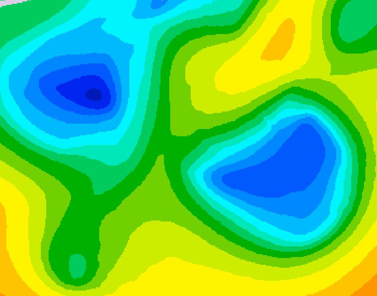 GDPS 500 millibar geopotential height 198 hour forecast chart for Canada based on 2026/04/14 0000Z data
