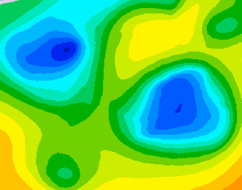 GDPS 500 millibar geopotential height 210 hour forecast chart for Canada based on 2026/04/14 0000Z data