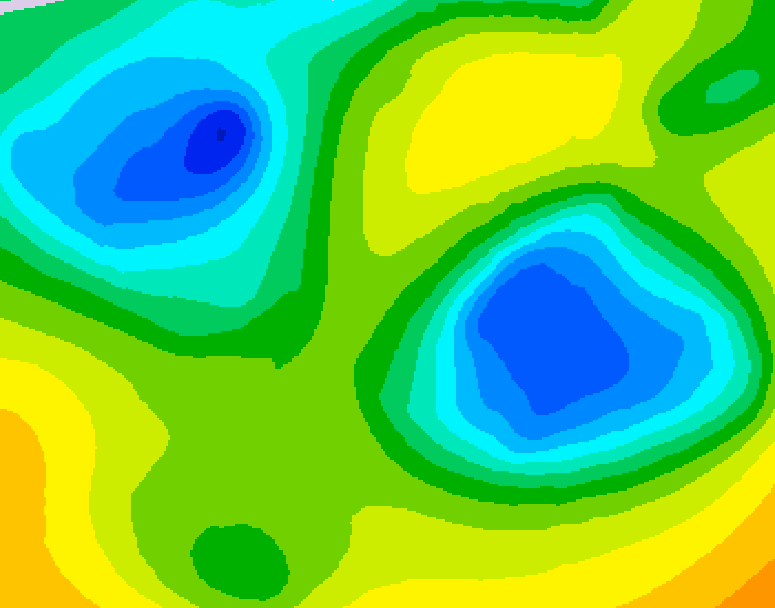 GDPS 500 millibar geopotential height 216 hour forecast chart for Canada based on 2026/04/14 0000Z data