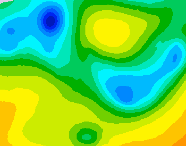 GDPS 500 millibar geopotential height 240 hour forecast chart for Canada based on 2026/04/14 0000Z data