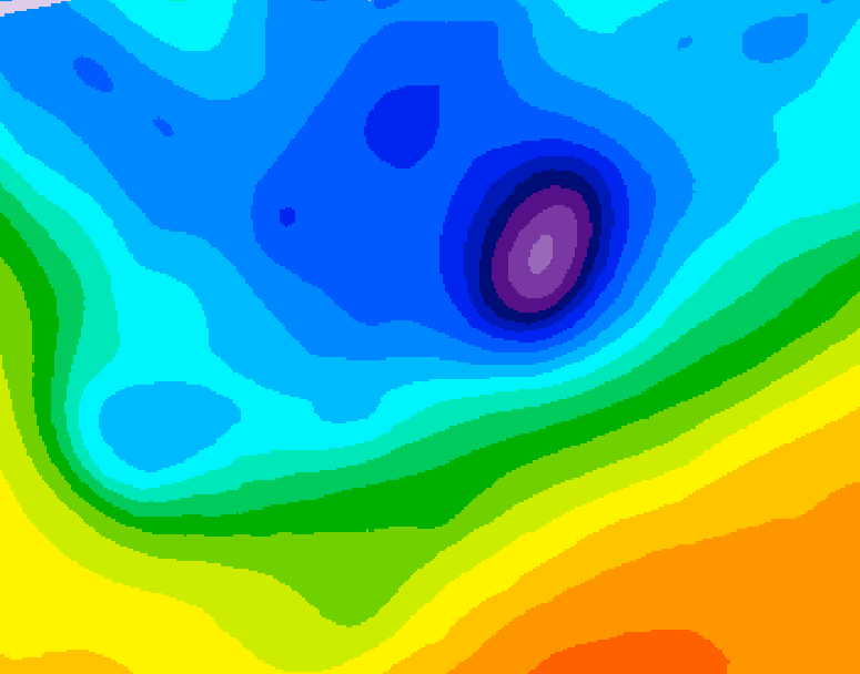GDPS 500 millibar geopotential height 030 hour forecast chart for Canada based on 2026/04/14 1200Z data