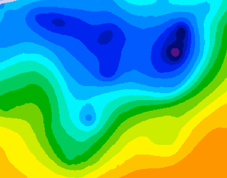 GDPS 500 millibar geopotential height 078 hour forecast chart for Canada based on 2026/04/14 1200Z data