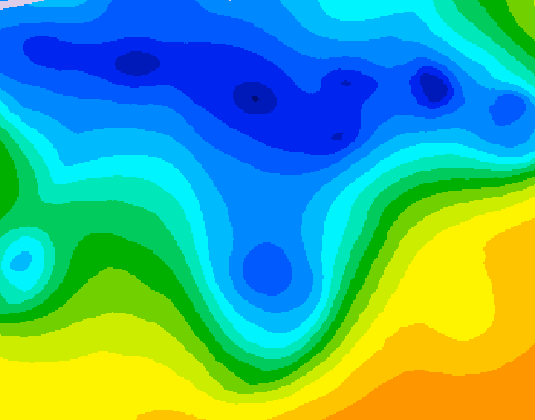 GDPS 500 millibar geopotential height 108 hour forecast chart for Canada based on 2026/04/14 1200Z data