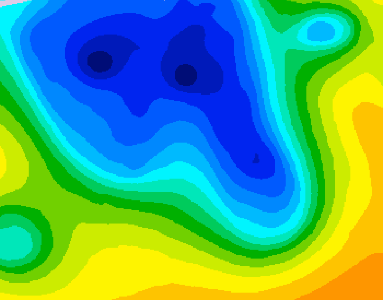 GDPS 500 millibar geopotential height 144 hour forecast chart for Canada based on 2026/04/14 1200Z data