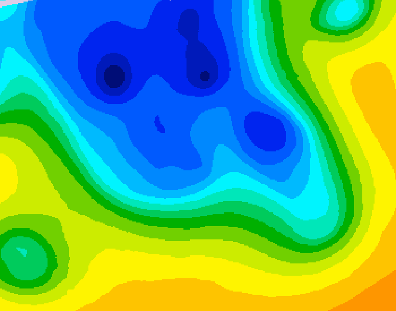 GDPS 500 millibar geopotential height 162 hour forecast chart for Canada based on 2026/04/14 1200Z data