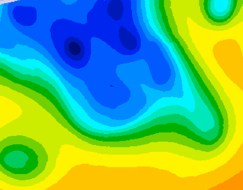 GDPS 500 millibar geopotential height 174 hour forecast chart for Canada based on 2026/04/14 1200Z data