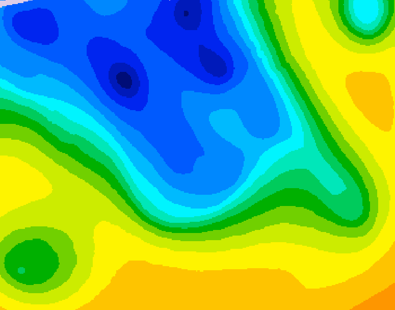 GDPS 500 millibar geopotential height 180 hour forecast chart for Canada based on 2026/04/14 1200Z data