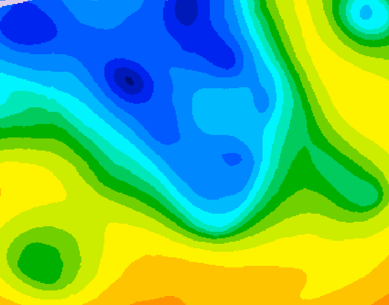 GDPS 500 millibar geopotential height 192 hour forecast chart for Canada based on 2026/04/14 1200Z data
