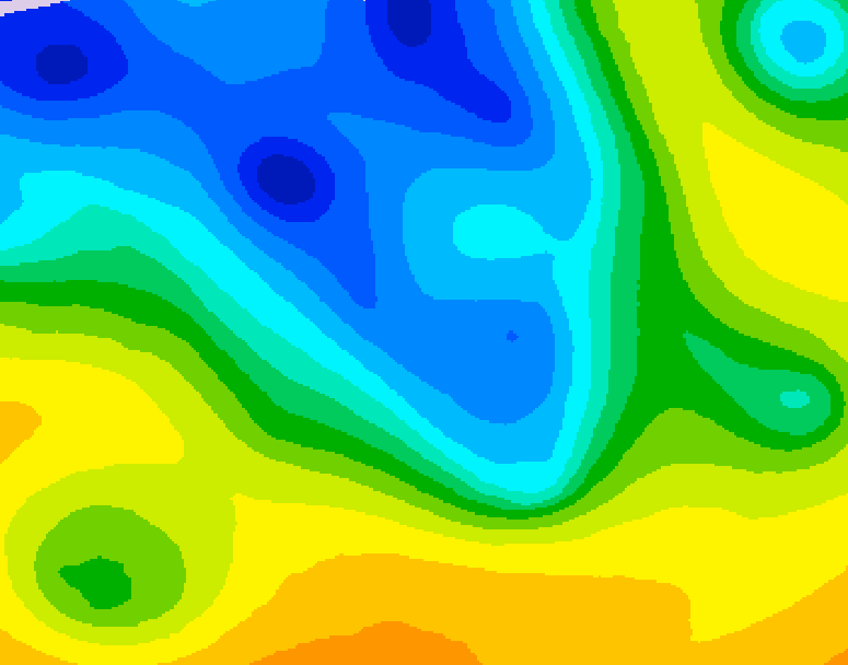 GDPS 500 millibar geopotential height 198 hour forecast chart for Canada based on 2026/04/14 1200Z data