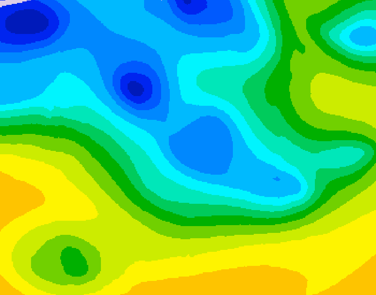 GDPS 500 millibar geopotential height 216 hour forecast chart for Canada based on 2026/04/14 1200Z data