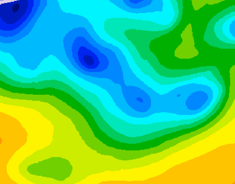 GDPS 500 millibar geopotential height 234 hour forecast chart for Canada based on 2026/04/14 1200Z data