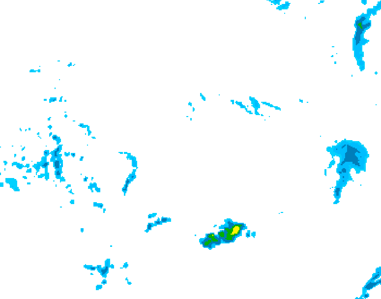 GDPS precipitation 006 hour forecast chart for Canada based on 2026/04/14 0000Z data