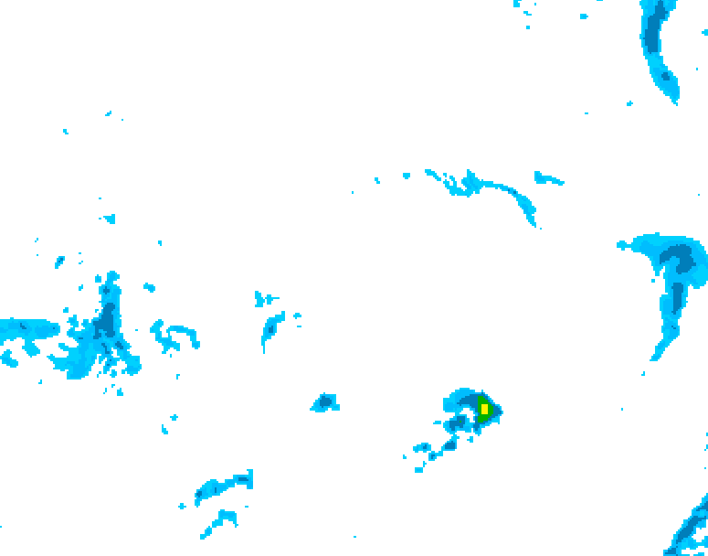 GDPS precipitation 012 hour forecast chart for Canada based on 2026/04/14 0000Z data