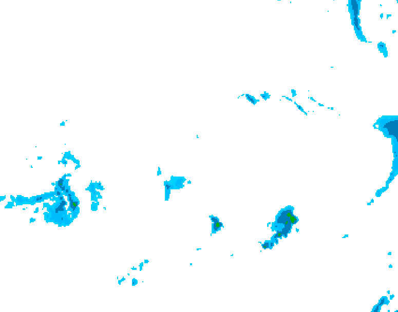 GDPS precipitation 018 hour forecast chart for Canada based on 2026/04/14 0000Z data