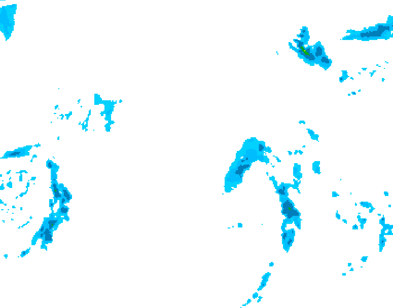 GDPS precipitation 132 hour forecast chart for Canada based on 2026/04/14 0000Z data